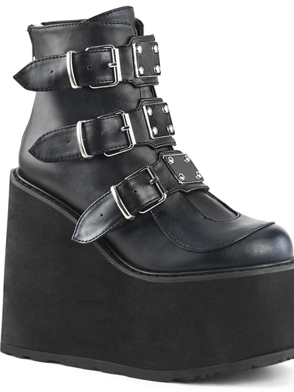Demonia “Swing 105” Black Platform Boots